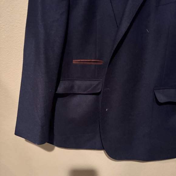 JB Britches Wool Cashmere Blend Single Breasted Blazer Navy Blue Size 54R MENS - Picture 4 of 10